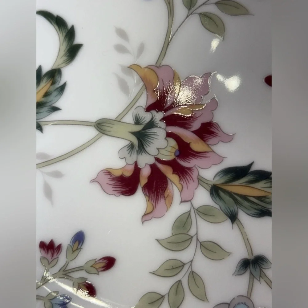 Vintage Andrea by Sadek Buckingham 10" Porcelain Cake Plate & Server JAPAN - Picture 2 of 13